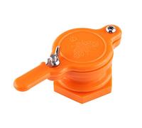 Válvula de compuerta de miel, válvula de compuerta de grifo de miel de abeja de plástico Extractor de apicultura Herramienta de embotellado Equipo de apicultor para cubo extractor (Orange)