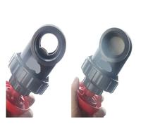 Válvula de compuerta de PVC de 20/25/32/40/50/63mm, irrigación de jardín, acuario, Control de flujo de precisión, válvula de interruptor de rueda manual(1pc dark grey,Inner Dia 50mm)