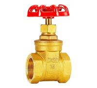 Válvula de compuerta latón, cierre agua hilo femenino 1/4 ", 3/8" y 1/2 "para sistemas tuberías plomería, 1 Uds(DN80 Thickening)