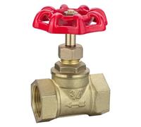 Válvula de compuerta latón dos vías 1/2" 3/4" 1" 1 1/4" 2" con interruptor agua rosca interna mango flor ciruelo(DN40)