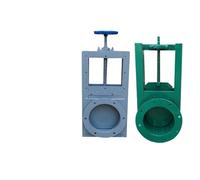 Válvula De Compuerta Neumática Eléctrica Manual De Acero Inoxidable For Descarga De Aguas Residuales, Válvula De Compuerta Con Bocas Cuadradas Y Redondas(300 round)