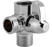 Válvula de conmutación de 3 vías, adaptador de ducha en forma de T G1/2 pulgadas, extensión de cabezal de ducha, válvula adaptadora en forma de T para adaptador montado en el brazo de la ducha