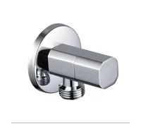 Válvula de conmutación de ángulo de llenado de inodoro G1/2 de latón macizo for accesorios de cocina y baño(B silver)