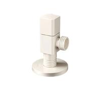 Válvula de conmutación de ángulo de llenado de inodoro G1/2 de latón macizo for accesorios de cocina y baño(B white)