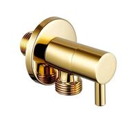 Válvula de conmutación de ángulo de llenado de inodoro G1/2 de latón macizo for accesorios de cocina y baño(A gold)