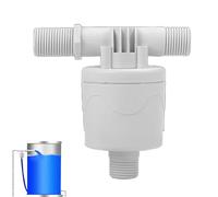 Válvula de control automático del nivel de agua - Flotador de 1/2 pulgada para depósito | parada de llenado automático para estanques, piscinas y bebederos | Regulador de nailon resistente
