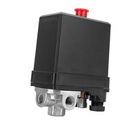 Válvula de control con presostato vertical de 4 orificios y 3 fases, 380 V, G1/4, 125 PSI para compresor de aire; duradera, de larga vida útil y fácil de instalar.