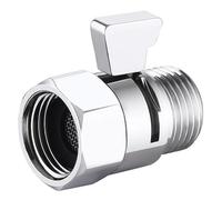 Válvula de control de flujo de ducha de latón, hembra, macho, G1/2, válvula de cierre de cabezal de ducha, válvula desviadora de apertura rápida, cabezal de ducha de mano