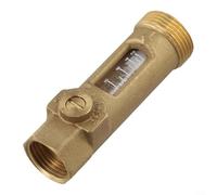 Válvula de control de flujo DN20 de latón con ajuste visual y válvula de bola para equilibrio HVAC, lo que permite una medición precisa del flujo y seguridad de presión (B)
