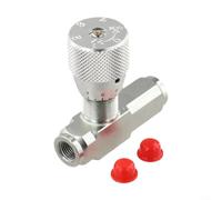 Válvula de control de flujo hidráulico, construcción resistente, rosca NPT de 1/4, 7.25 PSI, juego de resortes para sistemas de riego, cargador, divisor de troncos, aplicaciones plateadas (STU-G3/8)