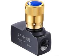 Válvula de control de flujo hidráulico manual Rendimiento industrial Ajuste preciso Bidireccional 45# Construcción de acero Negro NPT Rosca 1/4 3/8 1/2 3/4 pulgadas Maquinaria de construcción agrícola