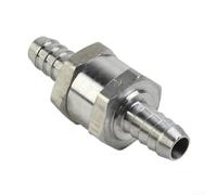 Válvula de control de flujo sin retorno para sistemas de combustible, carburadores y líneas de líquido de agua de aire de baja presión, aluminio, plata, varios tamaños, 6 mm, 8 mm, 10 mm, 12 mm