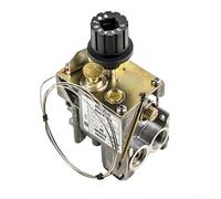 Válvula de control de temperatura de gas, regulador termostático de aluminio de baja presión de 100-340 ° C para horno de vapor de freidora