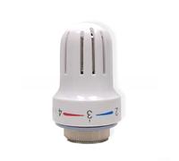 Válvula de control de temperatura del radiador M30x1.5, plástico blanco de la aleación de los ajustes de la cabeza termostática 5 para el múltiple de la calefacción por suelo radiante