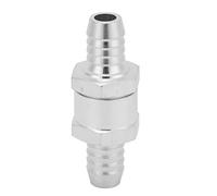 Válvula de control de un solo sentido de Drikou Combustible One Way, accesorios de aleación de aluminio de agua para aceite de línea de combustible agua de gasolina (12 mm)