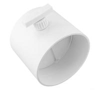 Válvula de control de volumen de aire de plástico para sistemas de conductos con conmutación redonda manual y función de verificación, construcción ABS, mango ajustable de 90°, fácil instalación