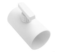 Válvula de control de volumen de aire, modelo de conmutación redonda manual de plástico con mango ajustable, diseñada para regulación de flujo de aire y funciones de válvula de retención (75 mm)