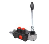 Válvula de Control Direccional Hidráulica, Juego de Válvula de Control de Flujo Hidráulico, 1 Carrete, Doble Efecto, con Manija de Control de Varilla de Alivio Ajustable, Válvula