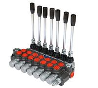 válvula de control direccional hidráulica, válvula de carga hidráulica de 7 carretes y 13 gpm, puertos sae, válvula de doble acción de 3600 psi válvula de control direccional p60 para tractores pequ