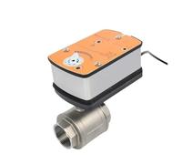 Válvula de control eléctrica retorno a fallo, acero inoxidable 304, rosca G, válvula bola modulante 0-10 V a prueba fallos NC NO HVAC(DN10,220V)