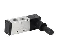 Válvula de control manual de aire - Válvula neumática con tamaño compacto y buen rendimiento de sellado - ideal para ajustar los parámetros medios (4h230-08) (4h330-10)
