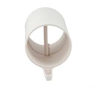 Válvula de control manual de volumen de aire de plástico con mango ajustable de 90 grados, adecuada para control de flujo de aire y funciones de válvula de retención en sistemas de ventilación (100 mm
