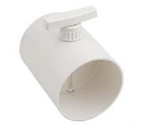Válvula de control manual de volumen de aire de plástico con mango ajustable de 90 grados, adecuada para control de flujo de aire y funciones de válvula de retención en sistemas de ventilación (110 mm
