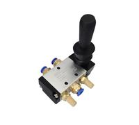 Válvula de control neumática de aire con reinicio automático 4HA210-08 4HA310-10 4HA410-15 Palanca manual de 5/2 a través 4H210-08 4H310-10(6mm,4HA410-15 Self Reset)