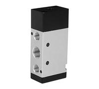 Válvula de Control Neumática Tipo Piloto, Válvula Electromagnética de Aire de Diafragma de Conmutación de Aleación de Aluminio de 2 Posiciones y 5 Vías(4A210-08 G1 / 4 pulgadas)