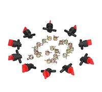Válvula de corte de de 10 piezas, ABS de 90 grados interruptores de válvula de cierre toque Piezas de cortacésped del césped del motor pequeño para la línea de de 1/4 pulgadas