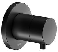 Válvula de corte oculta KEUCO IXMO para 1 consumidor con maneta Comfort, roseta redonda, 59541371001, Color: Negro Mate
