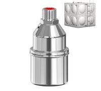 Válvula de depósito de agua - Control automático de flotador, cierre de acero inoxidable, unidad de tubería de agua para animales de granja | Cisterna Acuario Piscina Válvula de Trog para Animales de