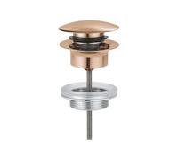 Válvula de desagüe con vaciador automático 1 1/4" con push open, 4 x 10 x 12 centímetros, color cromado (Referencia: 65807DL0)
