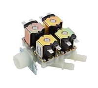Válvula de Desagüe de Solenoide Eléctrico DC 12 V DN20 G3/4" 1 Entrada 4 Salida de Plástico (Normalmente Cerrado)