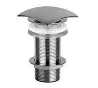 Válvula de desagüe Gessi 1 1/4 con desagüe abierto para lavabos sin rebosadero, válvula de vástago mín. 14mm/máx. 73mm, 29088710, Color: PVD de latón