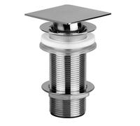 Válvula de desagüe Gessi 1 1/4 con desagüe abierto para lavabos sin rebosadero, válvula de vástago mín. 14mm/máx. 3mm, 29082087, Color: CCP de oro cepillado