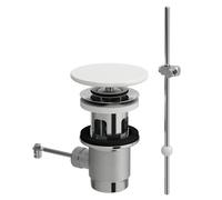 Válvula de desagüe LAUFEN, estándar, con palanca de tracción, tapa de cerámica de zafiro, H8981917570001, Color: Blanco Mate