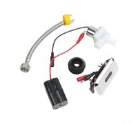Válvula de descarga automática de inodoro con sensor de infrarrojos, sin contacto, CC 6 V, ahorro de agua, con protección de 24 horas y alcance ajustable para montaje en pared (A)