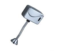 Válvula de descarga automática de inodoro montado en la pared Sensor infrarrojo sin contacto manos enjuague para baño público Hotel DC 6V funciona con pilas higiénico