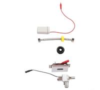 Válvula de descarga automática de urinario de inducción con sensor infrarrojo para operación manual, distancia de detección de 30-100 cm, entrada G1/2 pulgadas, plateado (B)