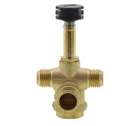 Válvula de descarga de compresor de aire sin aceite con función de purga y verificación, válvula solenoide de aluminio fundido para escape de apagado, antireflujo y liberación de aire atrapado (A)