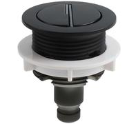 Válvula de descarga de inodoro de 38 mm, doble pulsador, cromo ABS | Esta válvula de descarga de doble presión de 38 mm cuenta con una construcción ABS con acabado cromado suave.