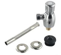 Válvula de descarga de orinal construida en aleación con botón manual y apagado automático retardado para un funcionamiento fiable del baño público