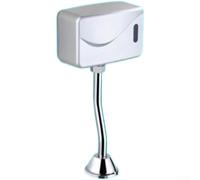 Válvula de descarga de urinario, automática para sensor infrarrojo inteligente montado en la pared, válvula de agua plateada montada en superficie inteligente completamente automática (A posterior)