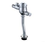 Válvula de descarga de urinario de apagado automático hecha de cobre robusto con mecanismo de botón de retardo de tiempo para baños públicos de alto tráfico