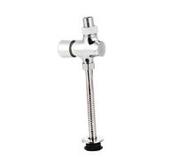 Válvula de Descarga Manual para Urinario, Botón de Pared, Hierro Plata | Cierre Retardado, Pulsación a Mano, Protección Ambiental, Baño, Lavabo y Fregadero, Diseño Moderno