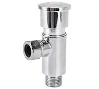Válvula de Descarga para Urinario, Aleación de Zinc Válvula de Descarga para Orina con Retardo de Tiempo Manual Válvula de Botón Pulsador para Tanque de Agua Accesorios Expuestos para Urinario Válvula
