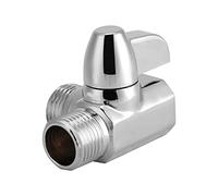 Válvula de Desvío Brazo Ducha,Válvula Desviadora Vias Valvula Mezcla Ducha Desviador Metal Sólido para Cabezal Mano y Rociador Fijo Universal Baño Pieza Repuesto 3Vías Totalmente Metálica G1/2" Cab