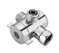 Válvula de Desvío de Ducha de 3 Vías,G1/2”Válvula de desvío de Cabezal de Ducha Multifunción Válvula de Adaptador Válvula de Ducha para Cabezal de Ducha de Mano y Cabezal de Rociado Fijo 1PCS