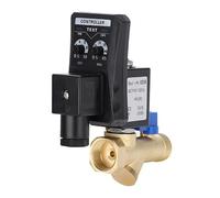 Válvula de drenaje automática,Programable G1/2 DN15 Válvula de drenaje temporizada electrónica automática integrada para la gestión de condensado del compresor de aire(AC230V)